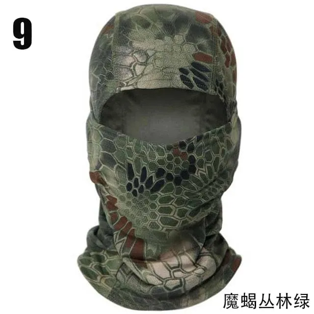 Taktische Camouflage Sturmhaube Vollgesichtsmaske Wargame CP Militärhut Jagd Fahrrad Radfahren Armee Multicam Bandana Halstuch