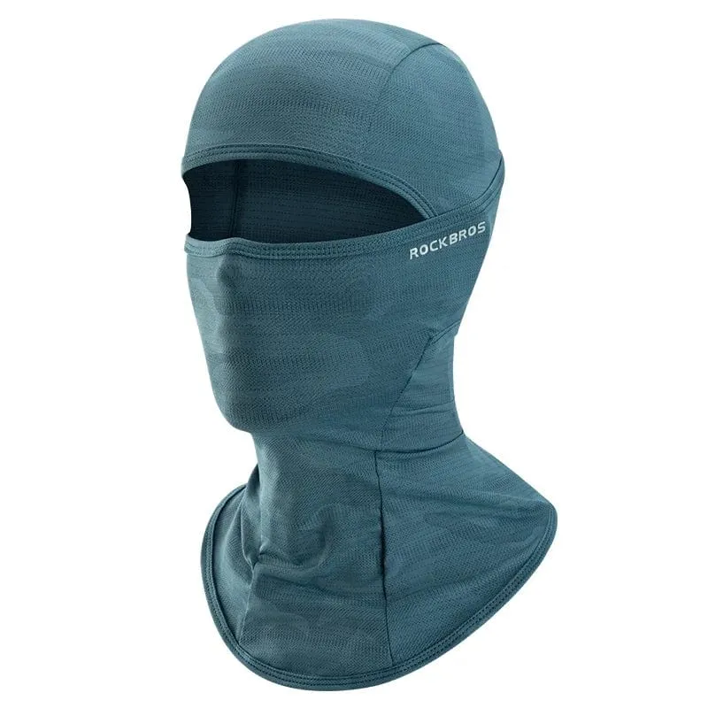 ROCKBROS Fahrradmaske, Vollgesichtsmaske mit UV-Schutz, Fahrradmaske, Sommer-Sturmhaube, Rennrad-Schal, atmungsaktive Outdoor-Ausrüstung