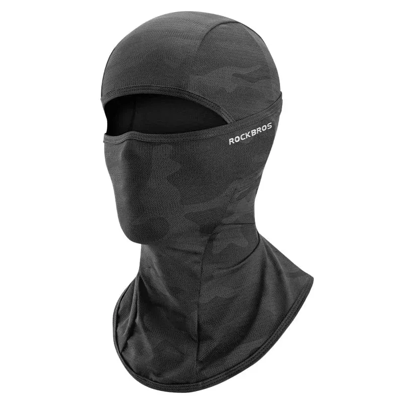 ROCKBROS Fahrradmaske, Vollgesichtsmaske mit UV-Schutz, Fahrradmaske, Sommer-Sturmhaube, Rennrad-Schal, atmungsaktive Outdoor-Ausrüstung