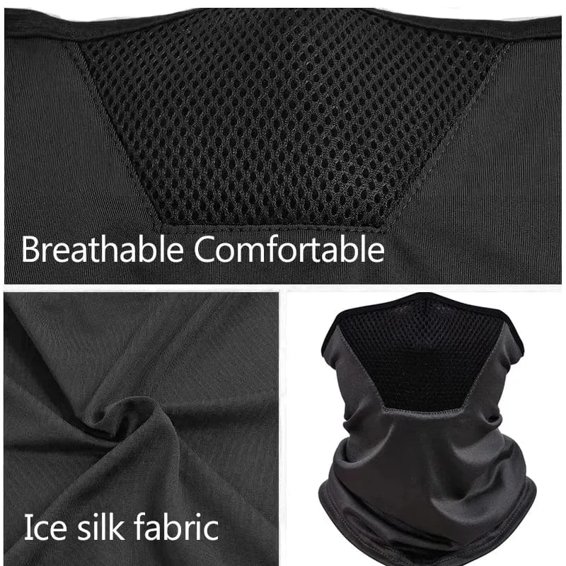 Outdoor Herren Wandern Radfahren Maske Schal Atmungsaktiv Hals Gamasche Sport Motorrad Sommer Sonne Ultra UV Schutz Gesichtsschutz