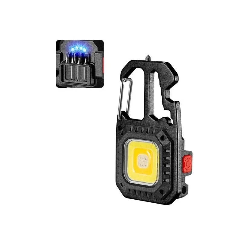 Mini LED Taschenlampe Tragbare Arbeit Licht Tasche Schlüsselanhänger Taschenlampe USB Aufladbare Für Outdoor Camping Kleine Lichter