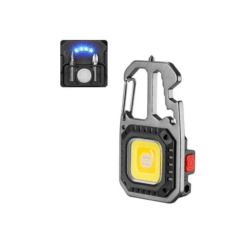 Mini LED Taschenlampe Tragbare Arbeit Licht Tasche Schlüsselanhänger Taschenlampe USB Aufladbare Für Outdoor Camping Kleine Lichter