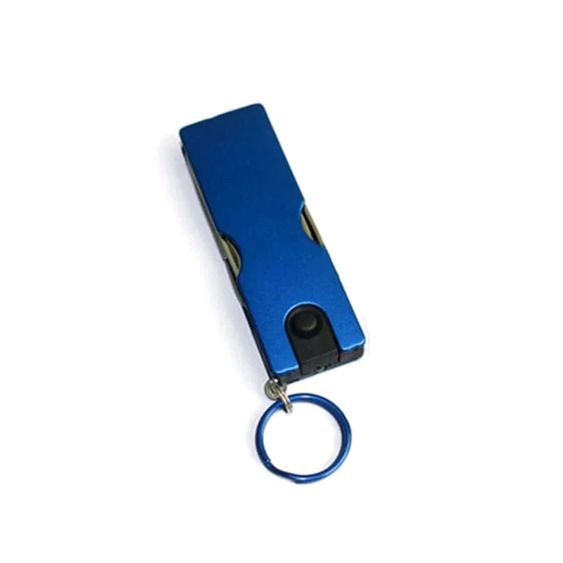 Taschenwerkzeuge, mehrere Wanderausrüstungen, multifunktionaler Mini-Schlüsselanhänger für den Außenbereich, Messer mit LED-Licht, Nagelknipser, Schere, Campingausrüstung