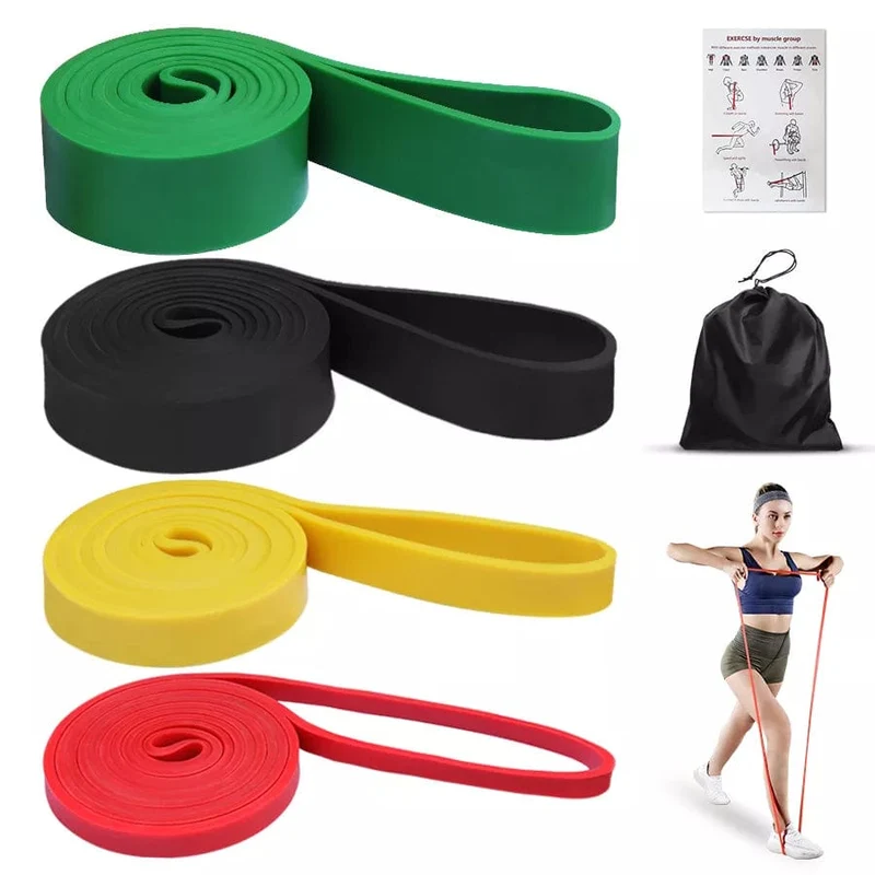 Robustes Latex-Widerstandsband, elastisches Übungsband für Sport, Kraft, Klimmzughilfe, Workout, Pilates, Fitnessgeräte