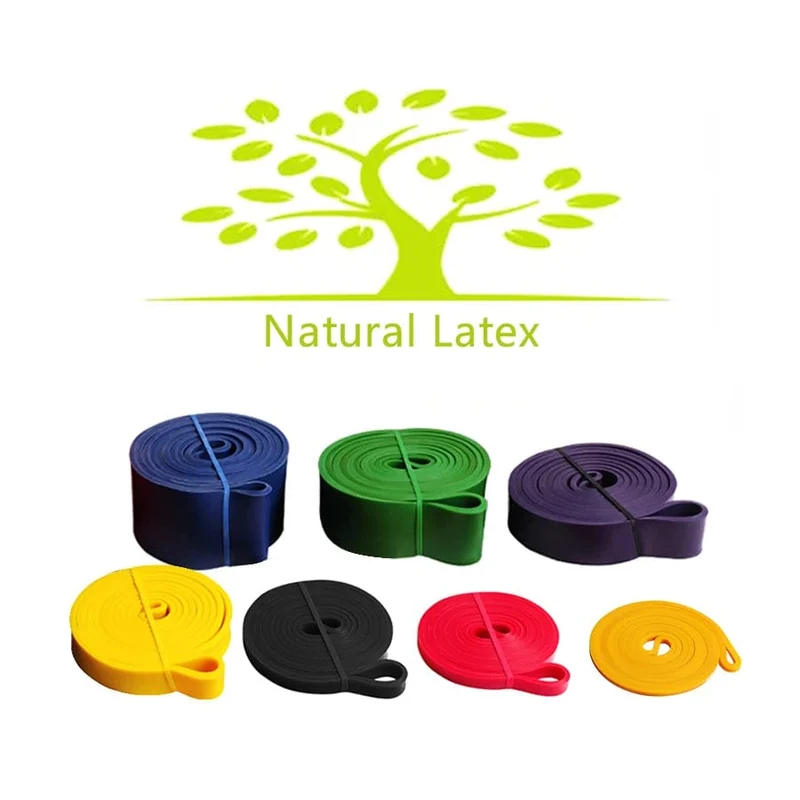 Robustes Latex-Widerstandsband, elastisches Übungsband für Sport, Kraft, Klimmzughilfe, Workout, Pilates, Fitnessgeräte