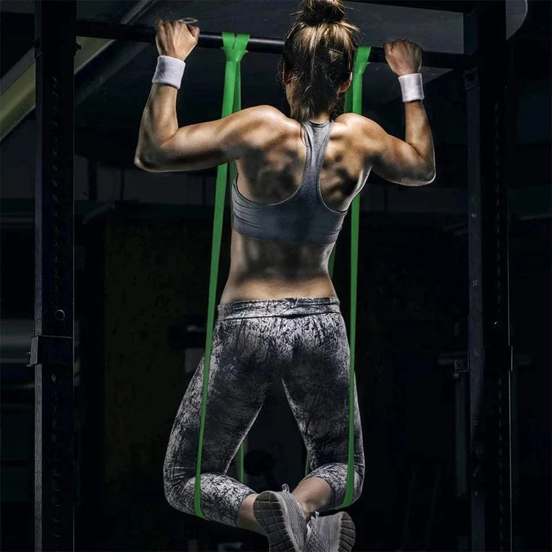 Robustes Latex-Widerstandsband, elastisches Übungsband für Sport, Kraft, Klimmzughilfe, Workout, Pilates, Fitnessgeräte