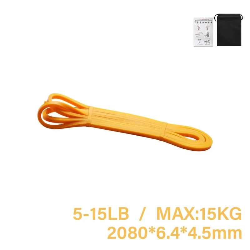 Robustes Latex-Widerstandsband, elastisches Übungsband für Sport, Kraft, Klimmzughilfe, Workout, Pilates, Fitnessgeräte
