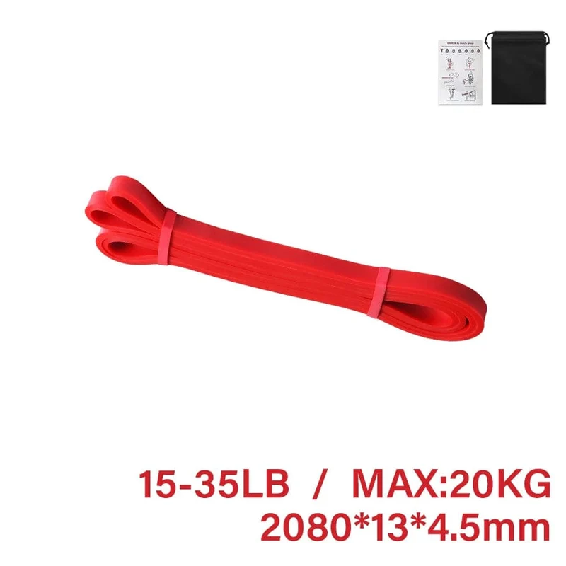 Robustes Latex-Widerstandsband, elastisches Übungsband für Sport, Kraft, Klimmzughilfe, Workout, Pilates, Fitnessgeräte