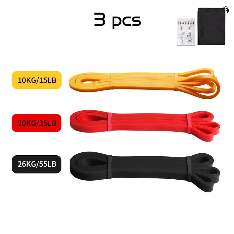 Robustes Latex-Widerstandsband, elastisches Übungsband für Sport, Kraft, Klimmzughilfe, Workout, Pilates, Fitnessgeräte