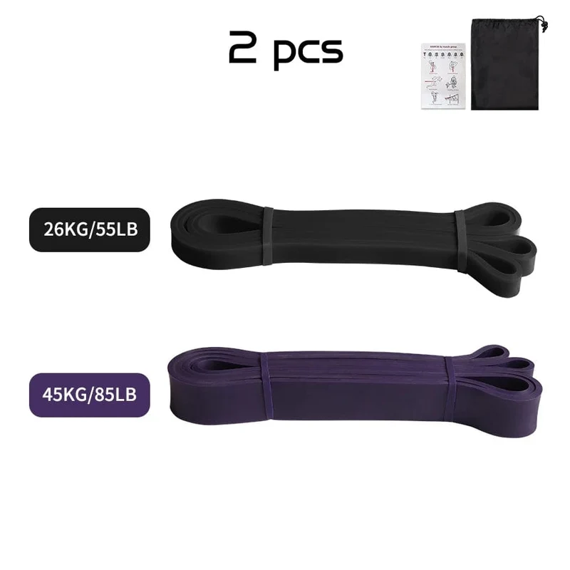 Robustes Latex-Widerstandsband, elastisches Übungsband für Sport, Kraft, Klimmzughilfe, Workout, Pilates, Fitnessgeräte