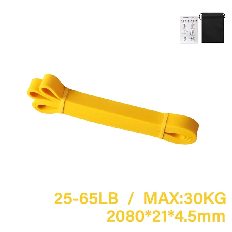 Robustes Latex-Widerstandsband, elastisches Übungsband für Sport, Kraft, Klimmzughilfe, Workout, Pilates, Fitnessgeräte