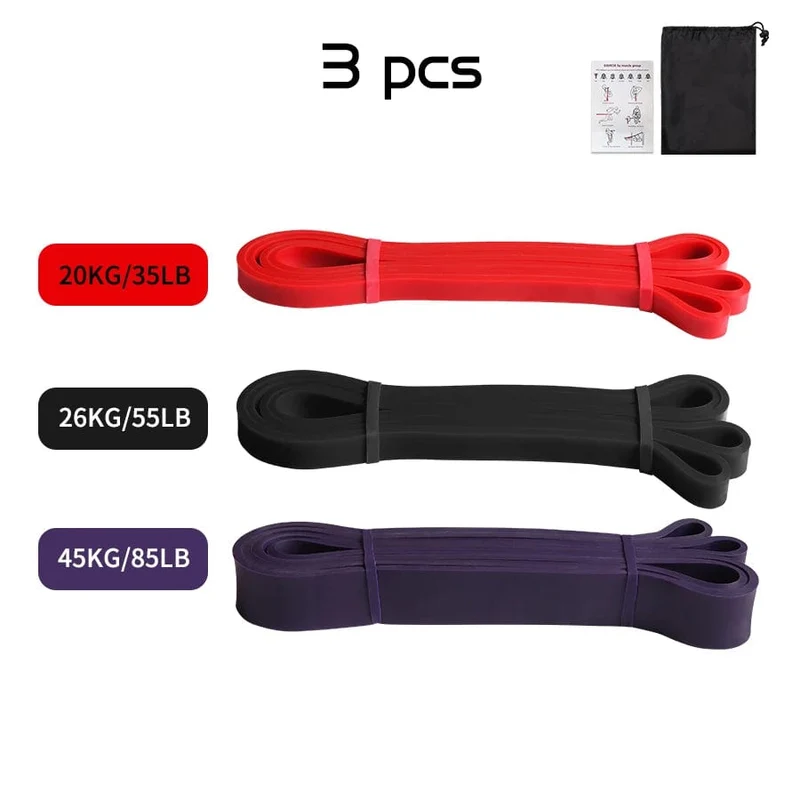 Robustes Latex-Widerstandsband, elastisches Übungsband für Sport, Kraft, Klimmzughilfe, Workout, Pilates, Fitnessgeräte