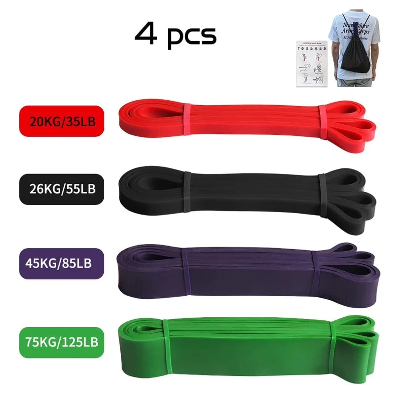 Robustes Latex-Widerstandsband, elastisches Übungsband für Sport, Kraft, Klimmzughilfe, Workout, Pilates, Fitnessgeräte