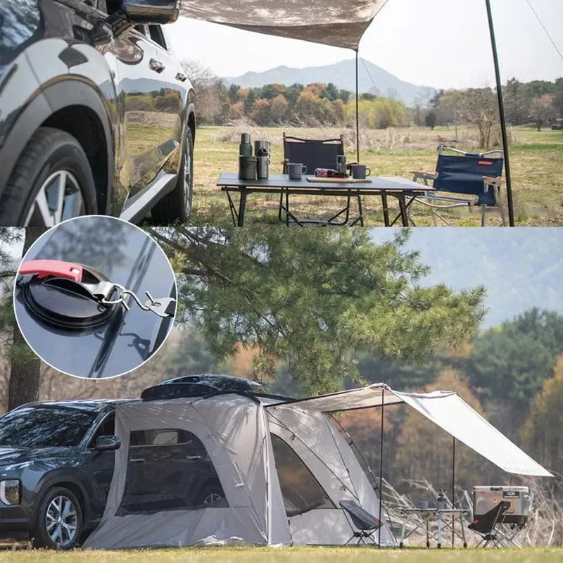 1/2/4 Stück Outdoor-Autohalterung, Gepäckplanen, Zelte mit Sicherungshaken, universell für Auto, LKW, Saugnapf, Anker, robuste Spanngurte
