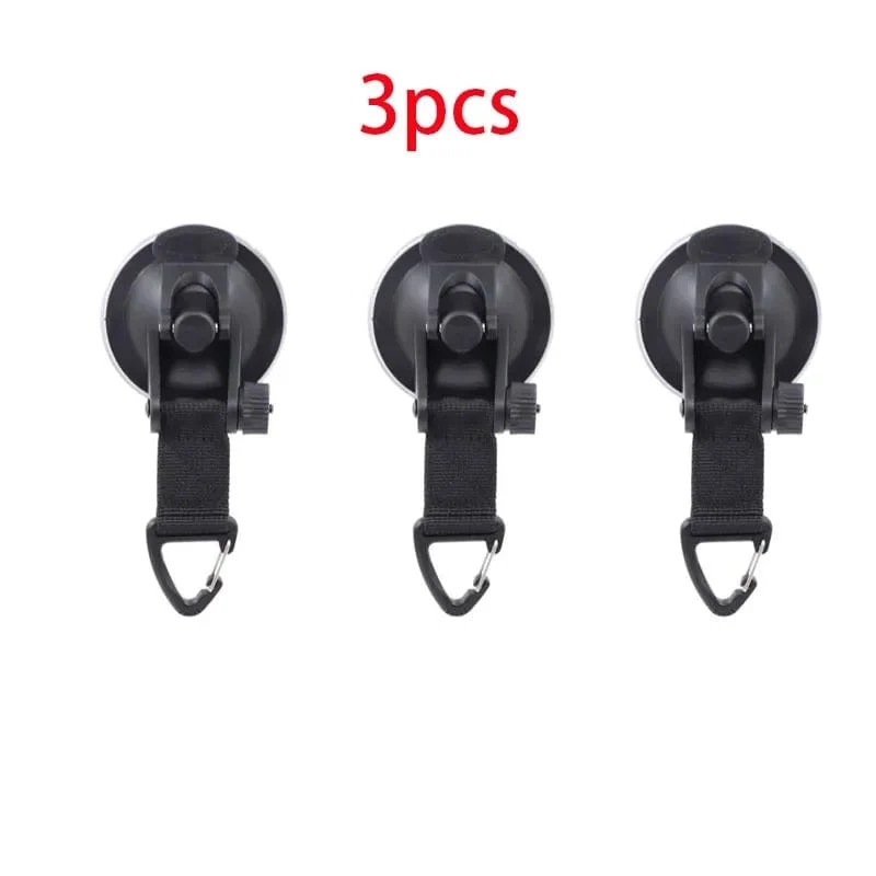 1/2/4 Stück Outdoor-Autohalterung, Gepäckplanen, Zelte mit Sicherungshaken, universell für Auto, LKW, Saugnapf, Anker, robuste Spanngurte