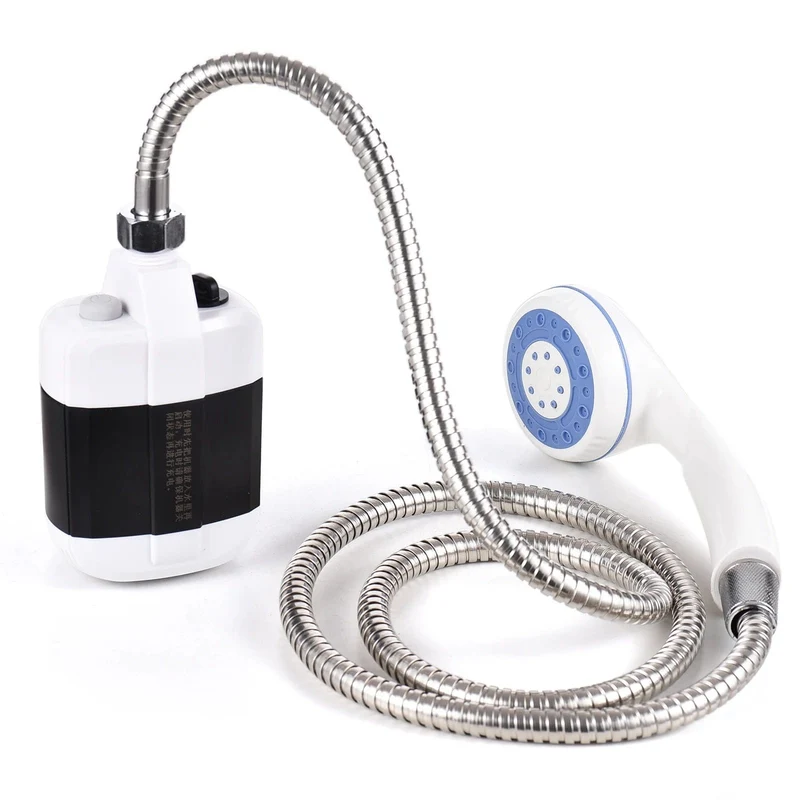 Tragbare Campingdusche für den Außenbereich, wiederaufladbar über USB, elektrische Duschpumpe für Camping, Autowaschen, Gartenarbeit, Haustierreinigung