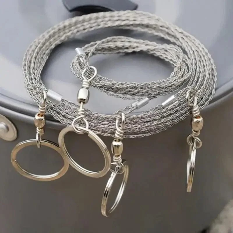 Manuelle Handsäge aus Stahldraht für den Außenbereich, 1/2 m, Handkettensäge, Cutter, tragbar, für Reisen, Camping, Notfallausrüstung, Überlebenswerkzeuge