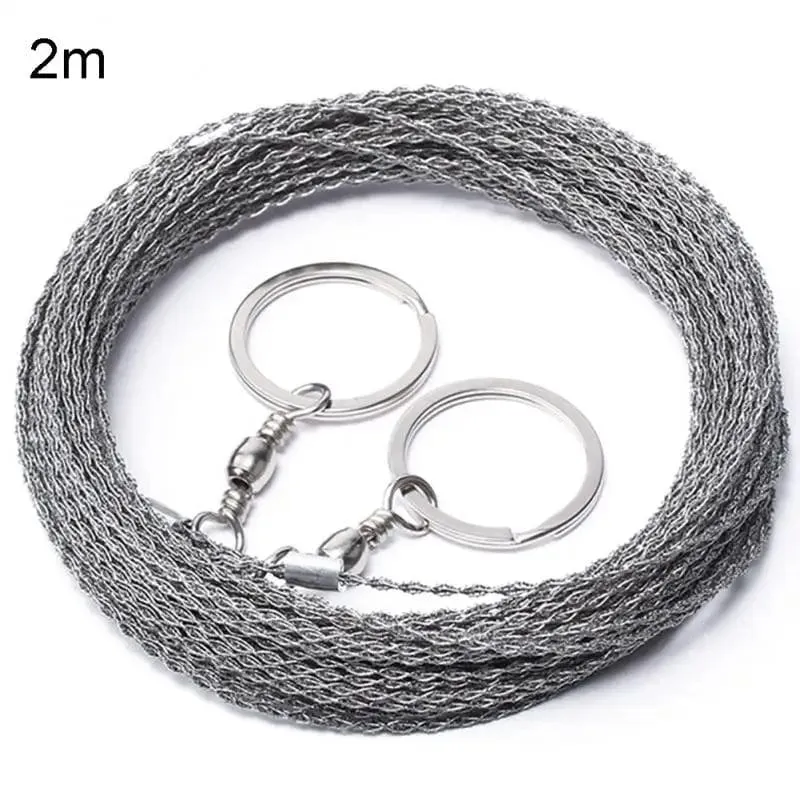 Manuelle Handsäge aus Stahldraht für den Außenbereich, 1/2 m, Handkettensäge, Cutter, tragbar, für Reisen, Camping, Notfallausrüstung, Überlebenswerkzeuge