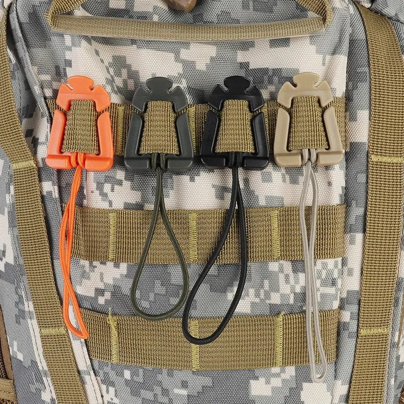 2/5 Stücke Molle Rucksack Schnalle Karabiner Clips Outdoor Nylon Camping Tasche Aufhänger Haken Klemme EDC Karabiner Survival Gear Werkzeuge