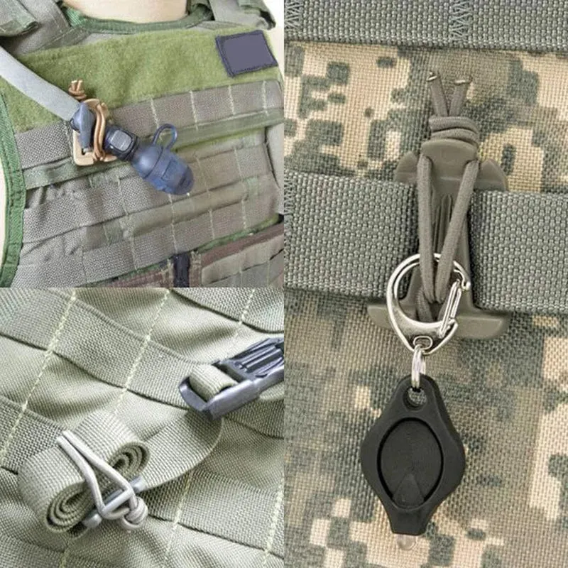 2/5 Stücke Molle Rucksack Schnalle Karabiner Clips Outdoor Nylon Camping Tasche Aufhänger Haken Klemme EDC Karabiner Survival Gear Werkzeuge