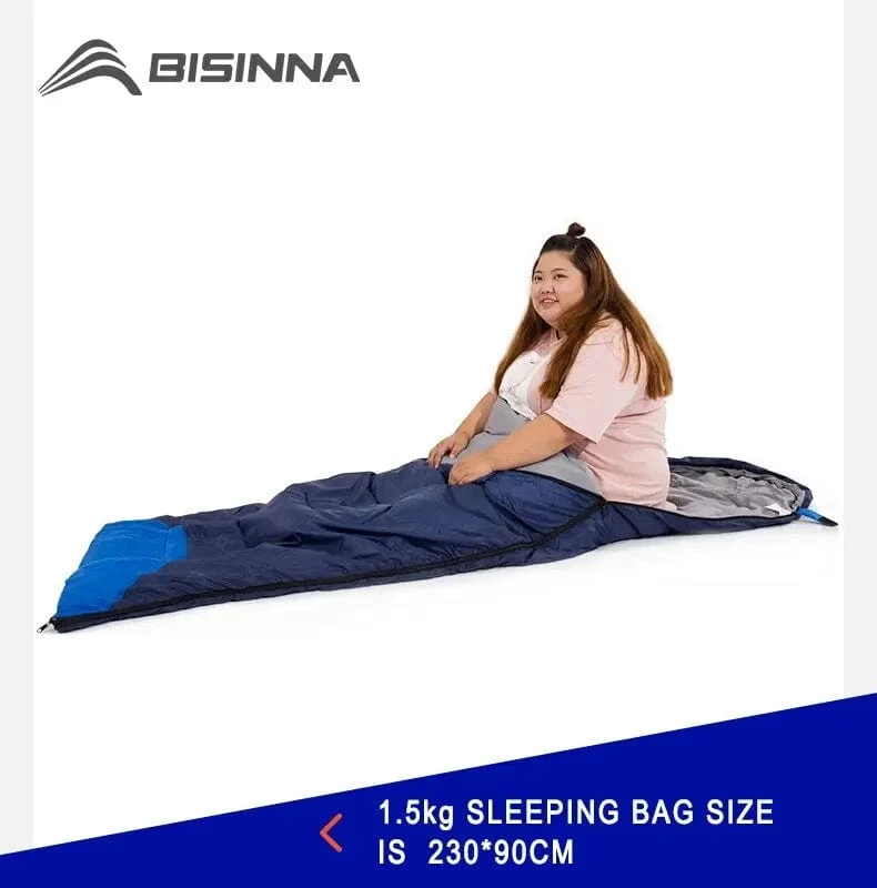 BISINNA Camping-Schlafsack, ultraleicht, wasserdicht, für den Winter, warm, Umschlag, Rucksackreisen, Schlafsäcke für Outdoor-Reisen, Wandern