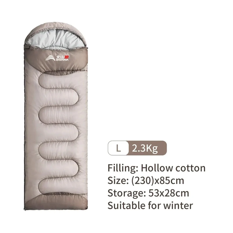 BISINNA Camping-Schlafsack, ultraleicht, wasserdicht, für den Winter, warm, Umschlag, Rucksackreisen, Schlafsäcke für Outdoor-Reisen, Wandern