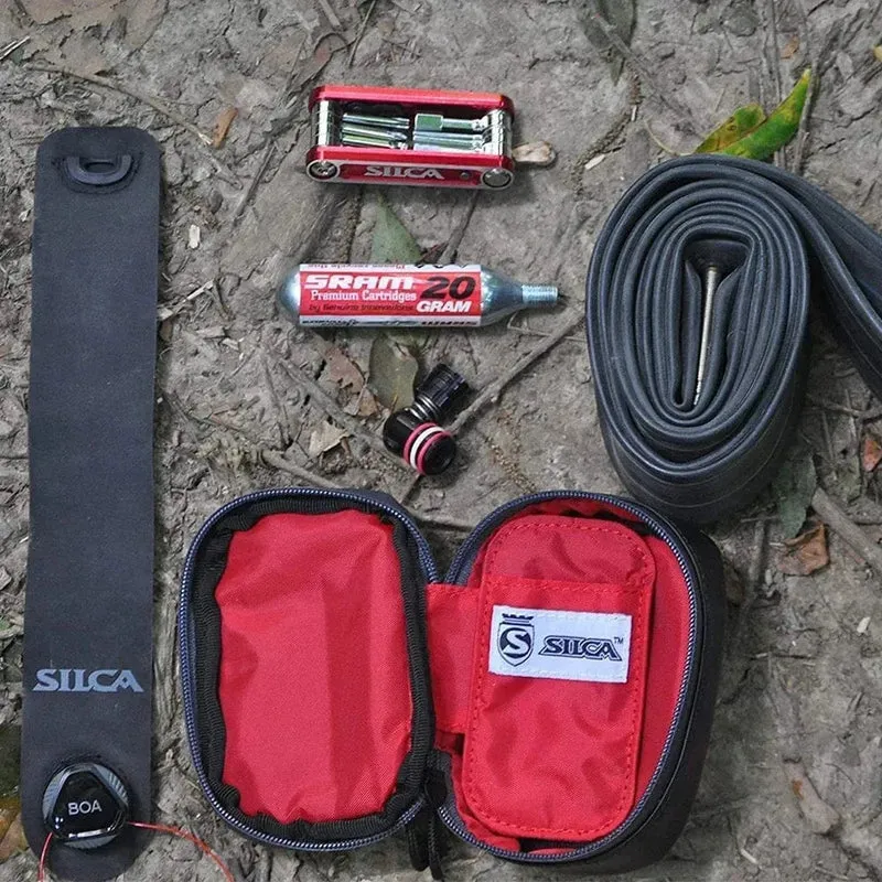 Silca BOA MATTONE Wasserdichte YKK Reißverschluss Rahmentasche Sattel Oberrohr Lenkertasche