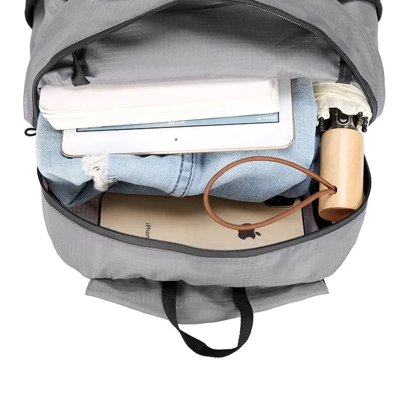 18L Tragbarer Faltbarer Rucksack Faltbarer Bergsteigerbeutel Ultraleicht Outdoor Klettern Radfahren Reise Knapsack Wandern Daypack