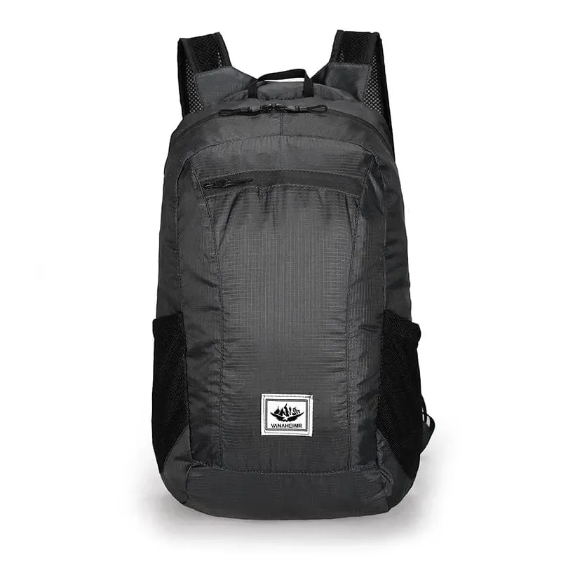 18L Tragbarer Faltbarer Rucksack Faltbarer Bergsteigerbeutel Ultraleicht Outdoor Klettern Radfahren Reise Knapsack Wandern Daypack