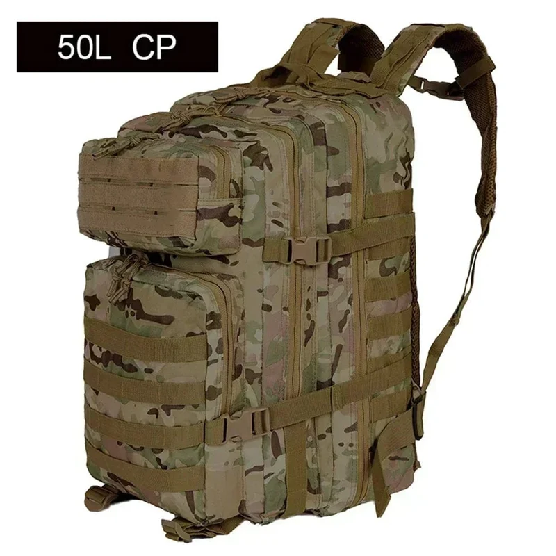 Lawaia Taktische Rucksäcke 30L/50L Outdoor Rucksäcke Camping Wandern Trekking Angeln Jagd Tasche mit Flasche Halter