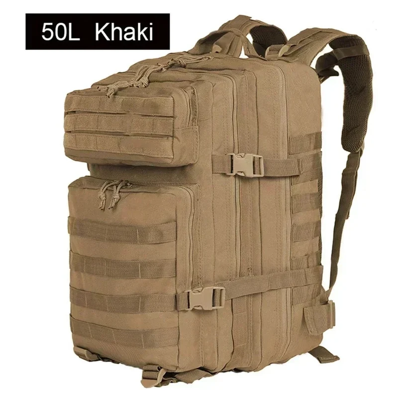 Lawaia Taktische Rucksäcke 30L/50L Outdoor Rucksäcke Camping Wandern Trekking Angeln Jagd Tasche mit Flasche Halter