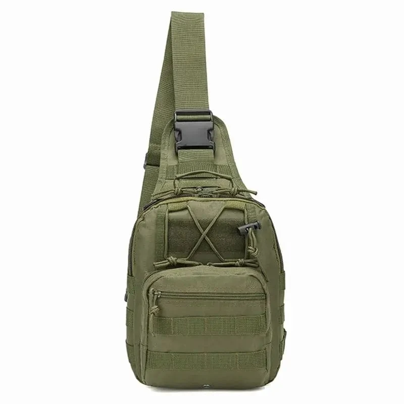 Lässige Camouflage-Mehrfarbige Einzel-Schulter-Outdoor-Sport-Brusttasche Taktische Umhängetasche Kleine Brusttasche Für Militär-Fans