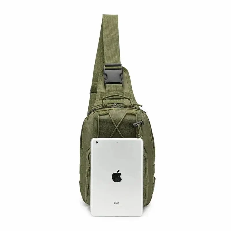 Lässige Camouflage-Mehrfarbige Einzel-Schulter-Outdoor-Sport-Brusttasche Taktische Umhängetasche Kleine Brusttasche Für Militär-Fans