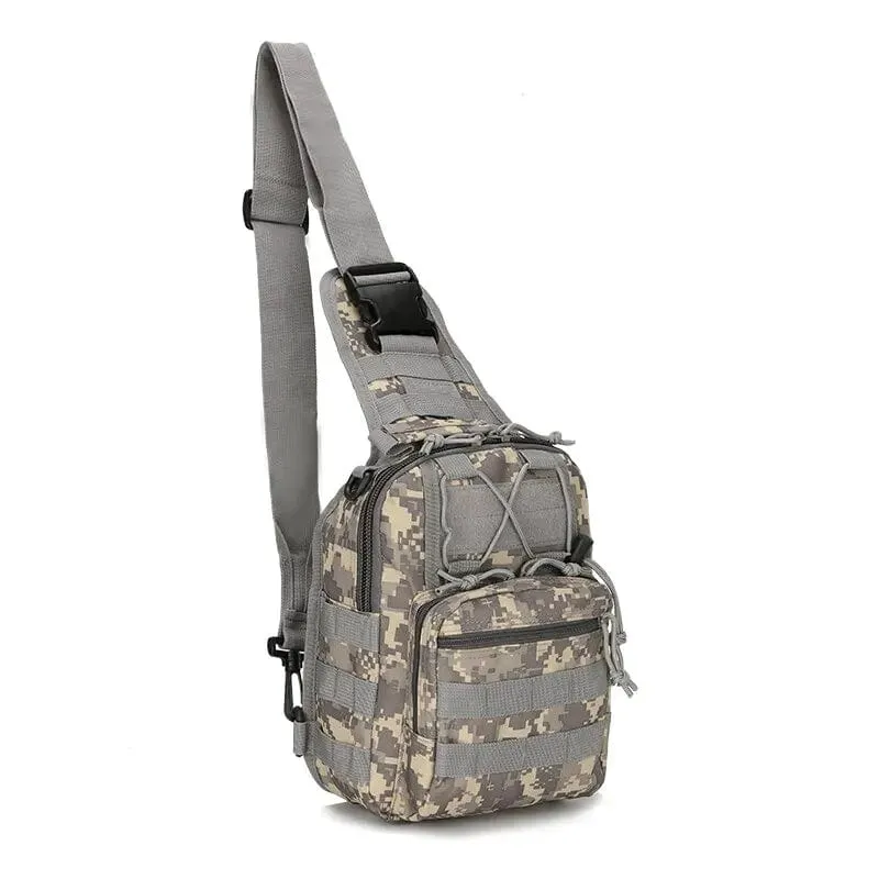 Lässige Camouflage-Mehrfarbige Einzel-Schulter-Outdoor-Sport-Brusttasche Taktische Umhängetasche Kleine Brusttasche Für Militär-Fans