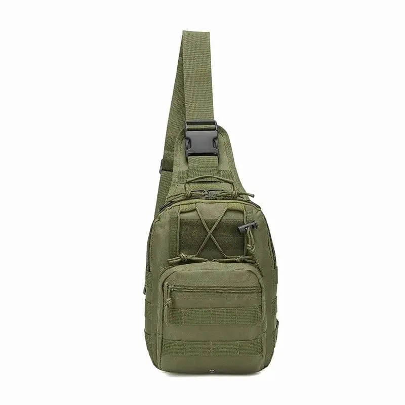 Lässige Camouflage-Mehrfarbige Einzel-Schulter-Outdoor-Sport-Brusttasche Taktische Umhängetasche Kleine Brusttasche Für Militär-Fans