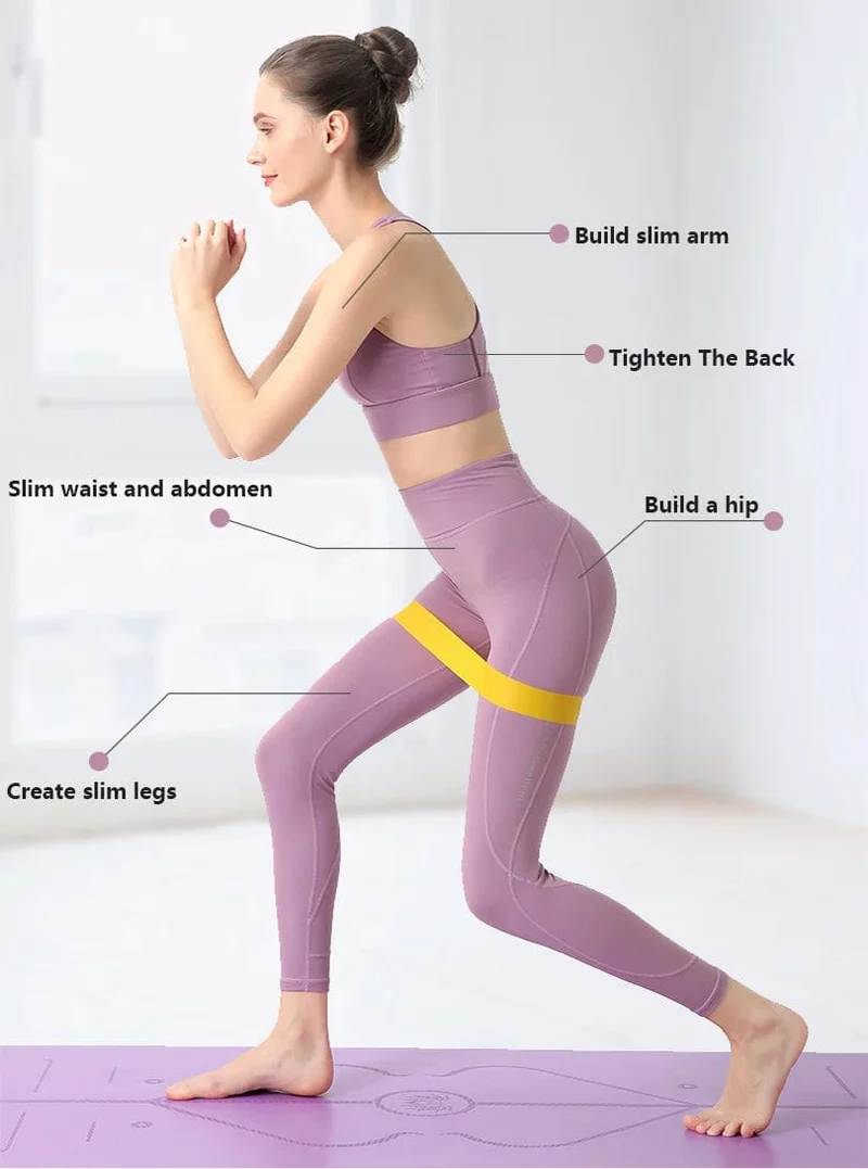 Fitnessstudio mit elastischen Bändern,Fitness-Trainingsgeräte,Yoga-Widerstandsbänder,Trainingsvolumen finden,Fitnessstudio-Workout,Bodybuilding,Pilates