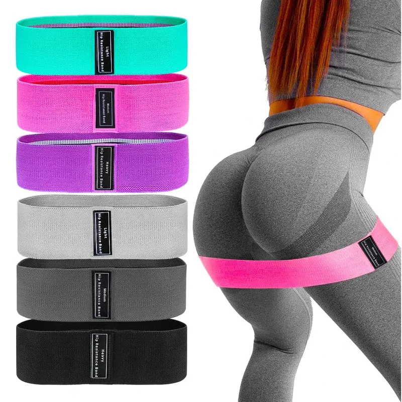 Stoff Widerstand Hüfte Booty Bands Gesäß Oberschenkel Elastische Workout Bands Squat Circle Stretch Fitness Streifen Loops Yoga Gym Ausrüstung