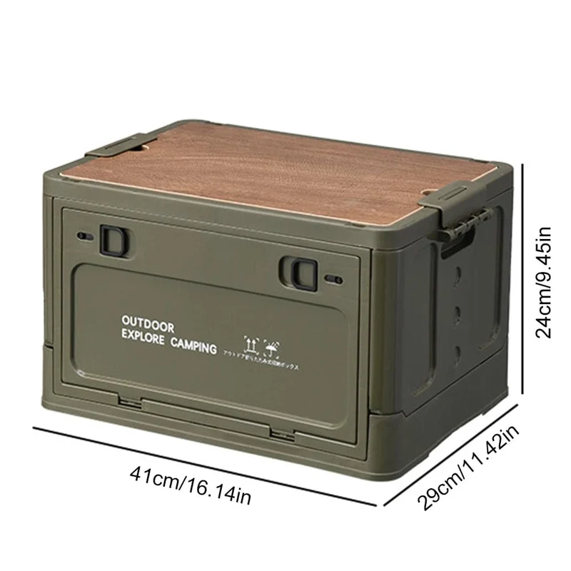 Outdoor Camping Falten Aufbewahrungsbox 30L Große Kapazität Auto Lagerung Lebensmittel Box Outdoor Reise Picknick Lagerung Bin Camping Ausrüstung