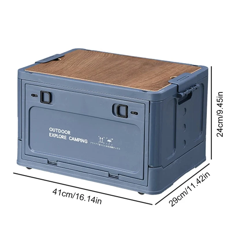 Outdoor Camping Falten Aufbewahrungsbox 30L Große Kapazität Auto Lagerung Lebensmittel Box Outdoor Reise Picknick Lagerung Bin Camping Ausrüstung