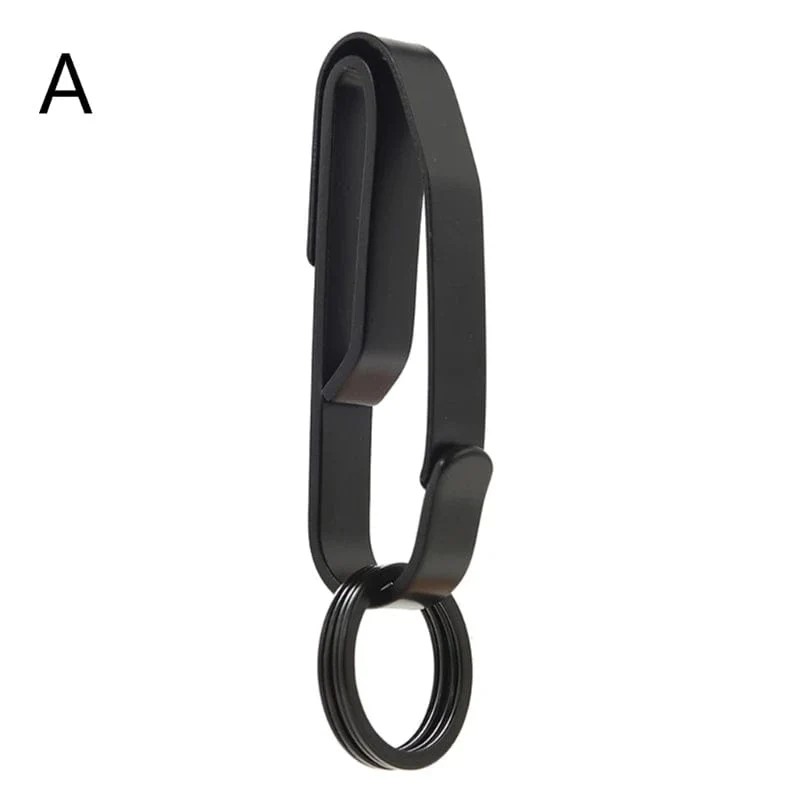 Edelstahl Auto Schlüssel Clip Taille Hängen Schlüsselring Halter Gürtel Outdoor Tragbare Schlüsselbund Schnalle Anti-Verloren Hängen Clip