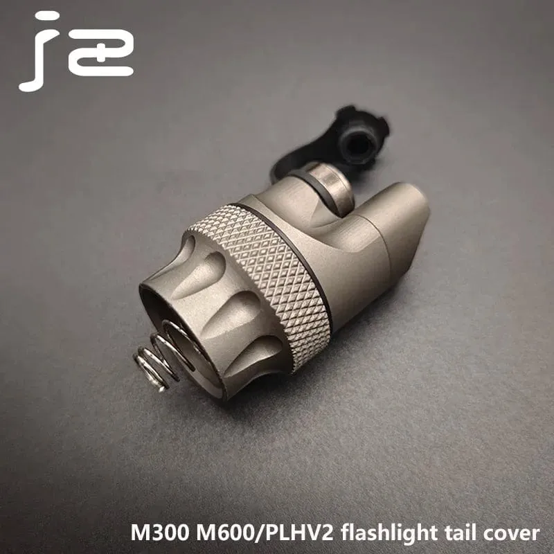 Airsoft M600 M300 PLH-V2 Taschenlampe Schwanz Kappe Schalter Scout Licht Metall End Kappe Taktische Scheinwerfer Dual Funktion Druck Schalter