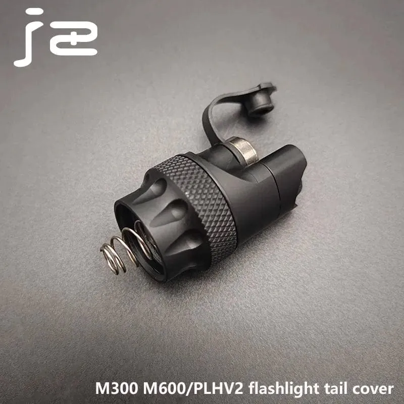 Airsoft M600 M300 PLH-V2 Taschenlampe Schwanz Kappe Schalter Scout Licht Metall End Kappe Taktische Scheinwerfer Dual Funktion Druck Schalter