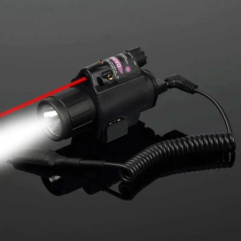 Taktische Waffe Taschenlampe mit Fernbedienung Schalter Red Dot Laser Anblick Militär Pistole Gun Licht für Glock 17 19/20mm Schiene Jagd