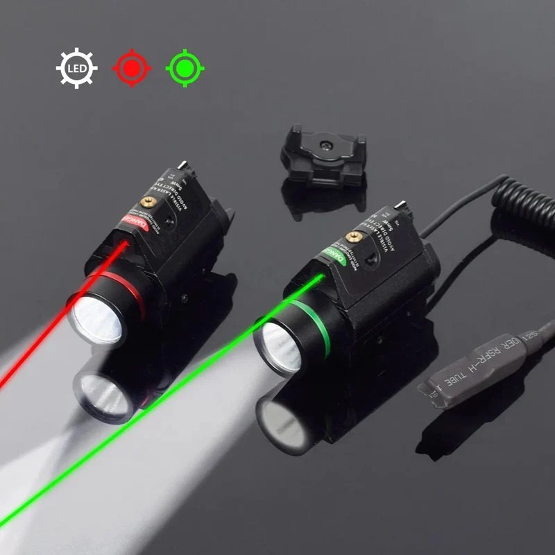 Taktische Waffe Taschenlampe mit Fernbedienung Schalter Red Dot Laser Anblick Militär Pistole Gun Licht für Glock 17 19/20mm Schiene Jagd