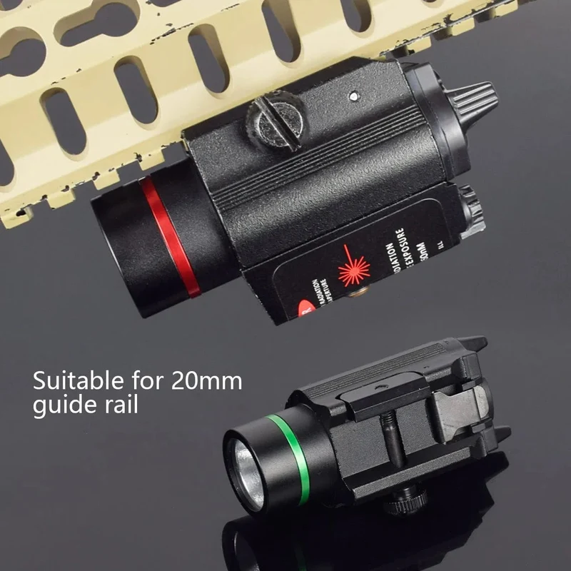 Taktische Waffe Taschenlampe mit Fernbedienung Schalter Red Dot Laser Anblick Militär Pistole Gun Licht für Glock 17 19/20mm Schiene Jagd