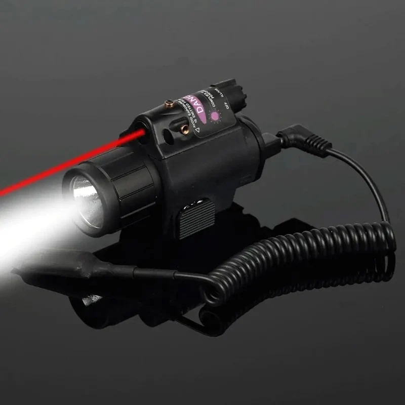 Taktische Waffe Taschenlampe mit Fernbedienung Schalter Red Dot Laser Anblick Militär Pistole Gun Licht für Glock 17 19/20mm Schiene Jagd