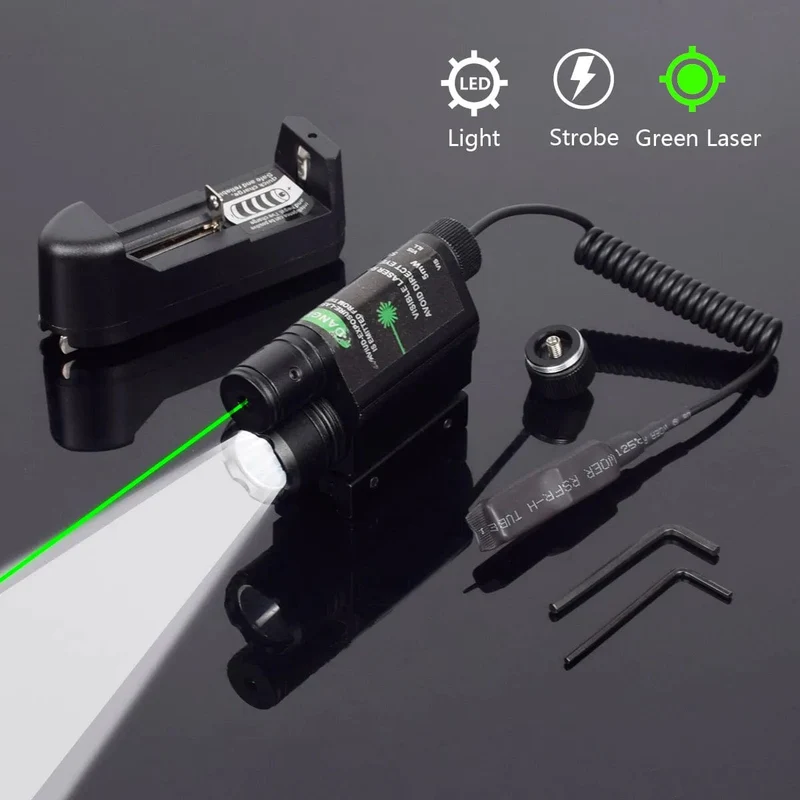 Taktische Waffe Taschenlampe mit Fernbedienung Schalter Red Dot Laser Anblick Militär Pistole Gun Licht für Glock 17 19/20mm Schiene Jagd