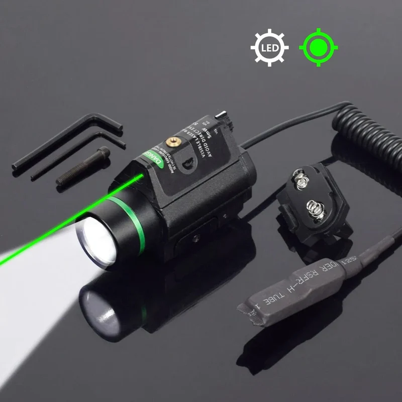 Taktische Waffe Taschenlampe mit Fernbedienung Schalter Red Dot Laser Anblick Militär Pistole Gun Licht für Glock 17 19/20mm Schiene Jagd