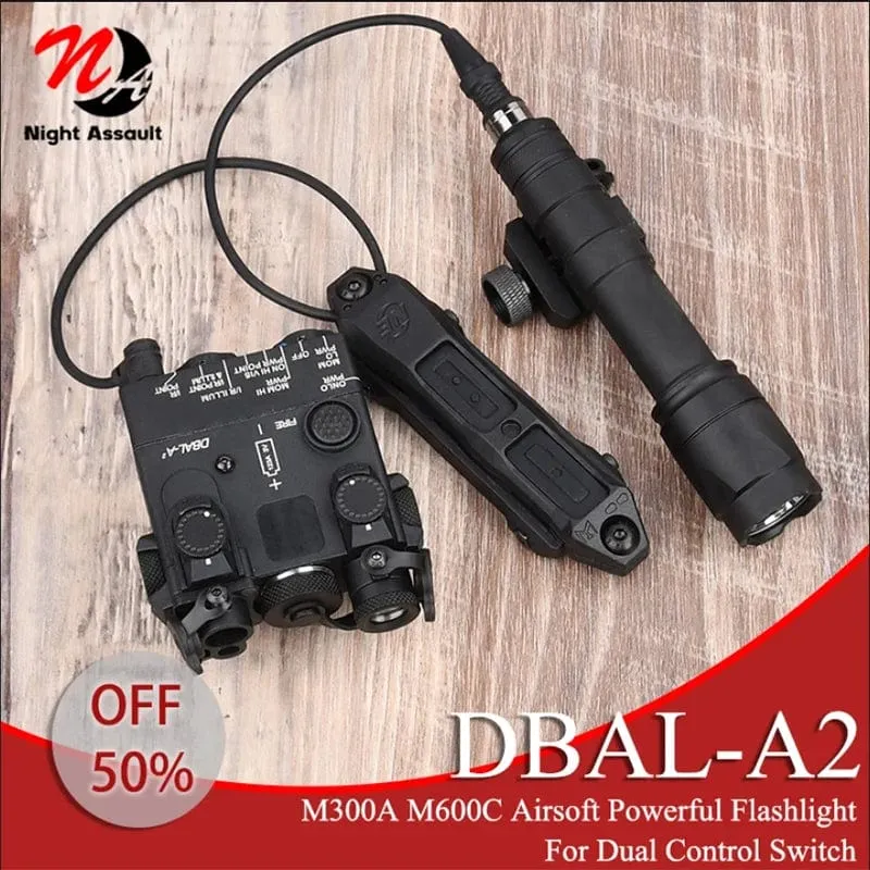 Surefir M600 M600C M600U M300A Airsoft Leistungsstarke Taschenlampe Taktische DBAL Rot Grün Blau Dot Jagd Airsoft Laser Dual Control