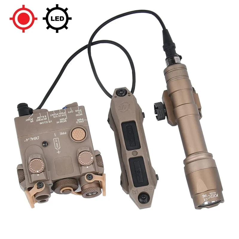 Surefir M600 M600C M600U M300A Airsoft Leistungsstarke Taschenlampe Taktische DBAL Rot Grün Blau Dot Jagd Airsoft Laser Dual Control